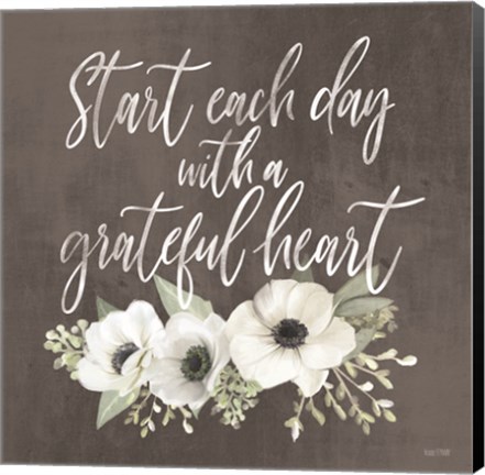 Framed Grateful Heart Print