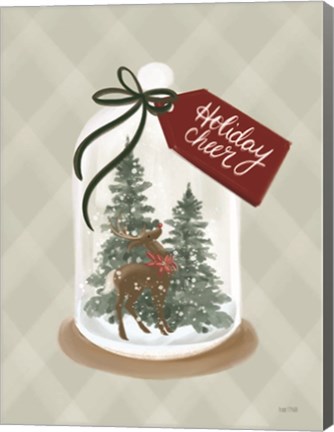 Framed Holiday Cheer Snow Globe Print