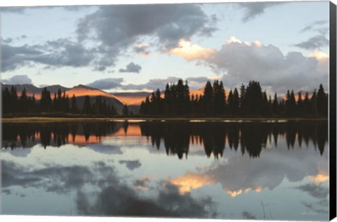 Framed Little Molas Lake Reflections Print