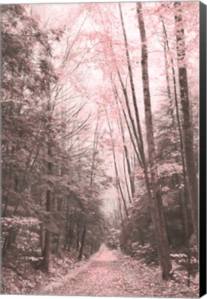 Framed Pink Forest Print