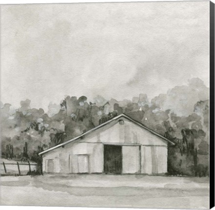 Framed Solemn Barn Sketch IV Print