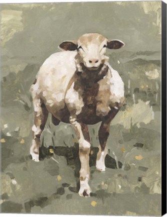 Framed Spring Sheep II Print