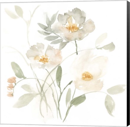 Framed Whispering Petals II Print