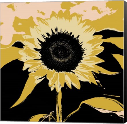 Framed Pop Art Sunflower IV Print