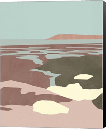 Framed Saltwater Sea II Print