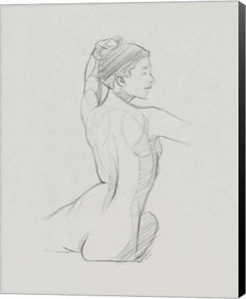 Framed Female Back Sketch II Print