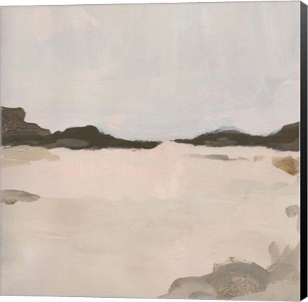 Framed Misty Horizon Line I Print