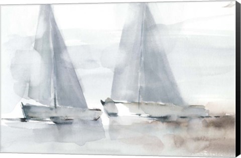 Framed Misty Sails I Print