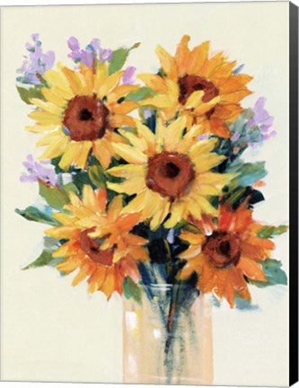 Framed Fresh Cut Flowers II Print