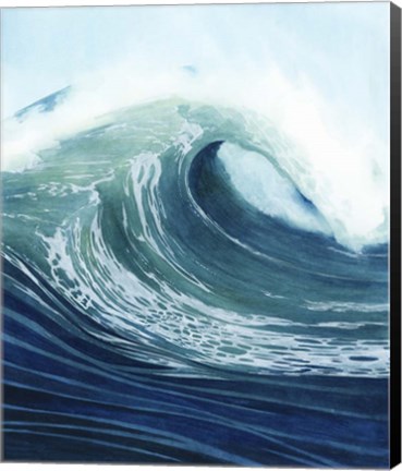 Framed Sea Foam I Print
