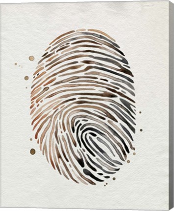 Framed Finger Print I Print