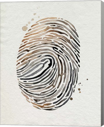 Framed Finger Print II Print