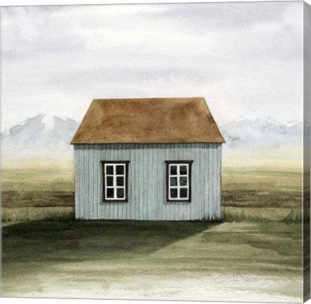 Framed Nordic Cottage I Print