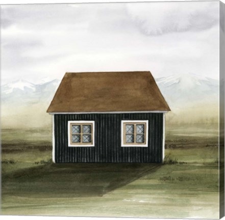 Framed Nordic Cottage II Print