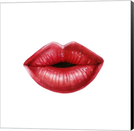 Framed Emotion Lips I Print