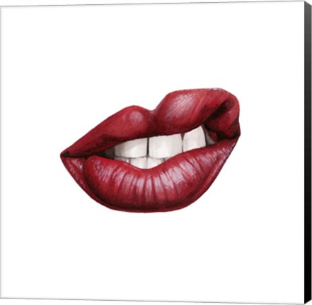 Framed Emotion Lips III Print