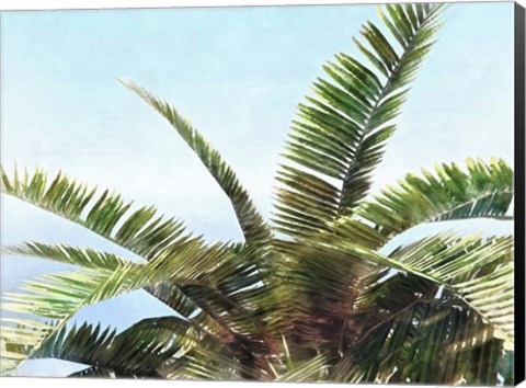 Framed Pleasant Palms I Print