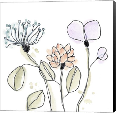 Framed Spindle Blossoms VIII Print