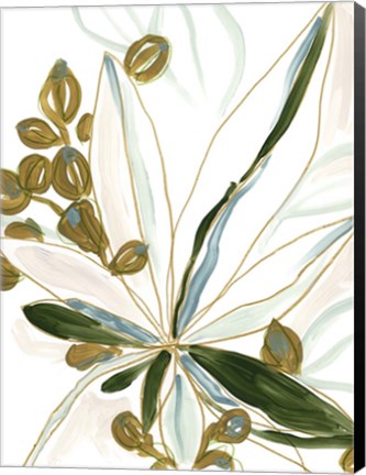 Framed Tropical Impromptu I Print