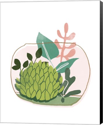 Framed Terrarium Cameo VI Print