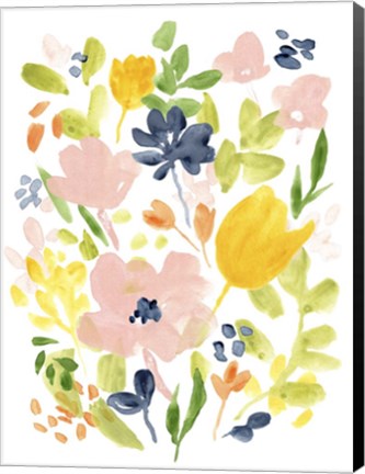 Framed Meadow Potpourri I Print