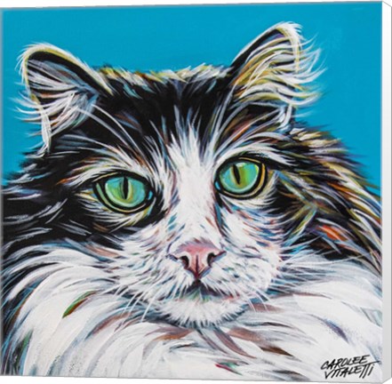 Framed High Society Cat II Print