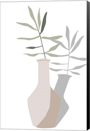 Framed Vase &amp; Stem III Print