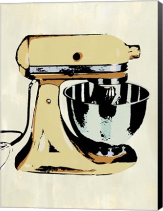 Framed Retro Kitchen Appliance IV Print