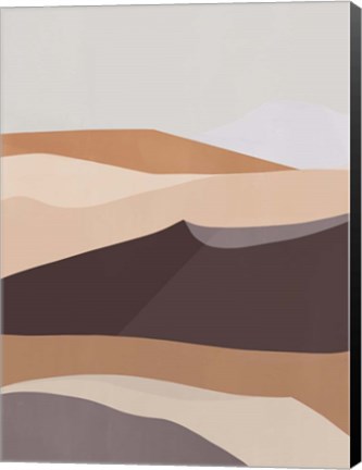 Framed Desert Dunes III Print