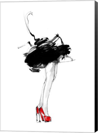 Framed Red Shoes Print