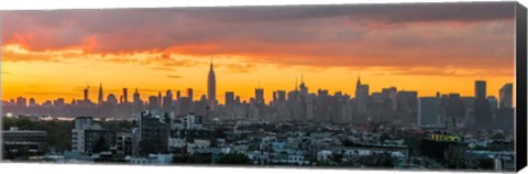 Framed Manhattan Skyline from Brooklyn Print