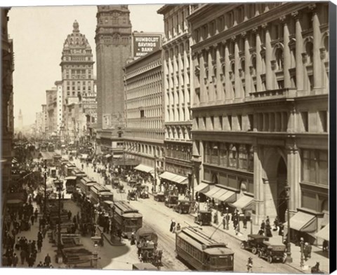 Framed Market Street II Print