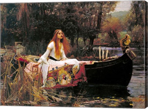 Framed Lady of Shalott, 1888 Print