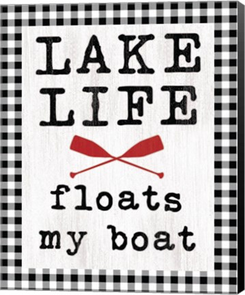 Framed Lake Life Print