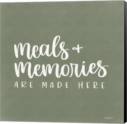 Framed Meals &amp; Memories Print