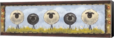 Framed Sheep in the Meadow Print