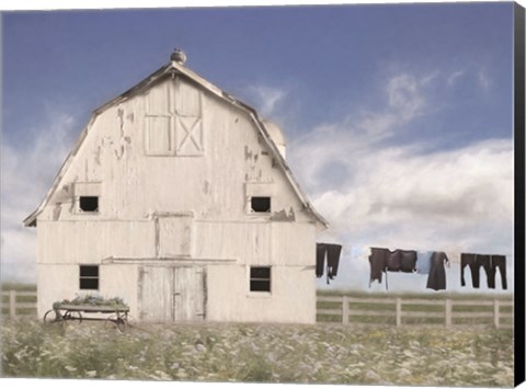 Framed Amish Laundry Print