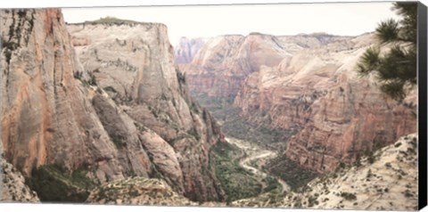 Framed Zion from Above Print