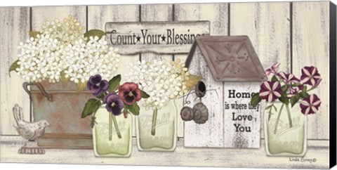 Framed Farmhouse Flowers Print