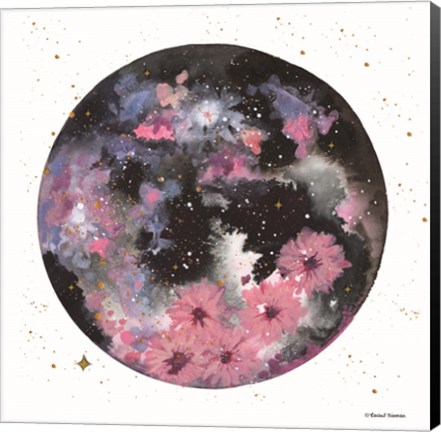 Framed Floral Planet Print