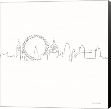 Framed One Line London Print