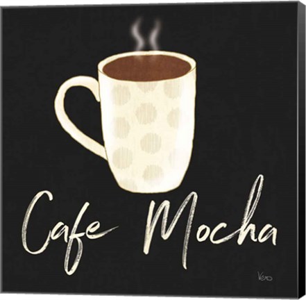 Framed Fresh Coffee Cafe Mocha Print