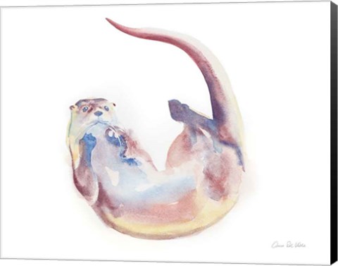 Framed Swimming Otter II Print