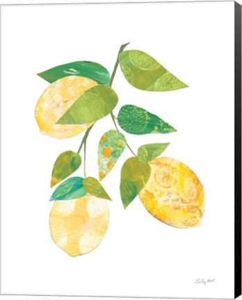 Framed Summer Lemons I Print