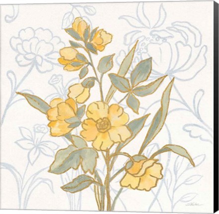 Framed Flower Sophistication I Print