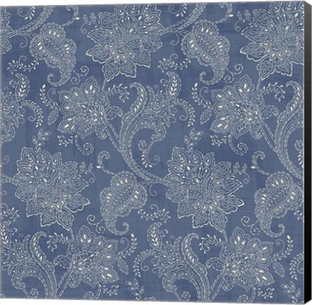 Framed Ornamental Paisley Pattern I Print