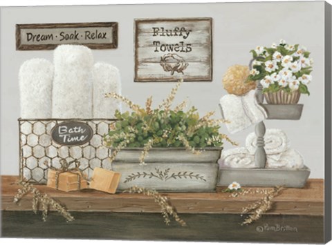 Framed Fluffy Towels Print