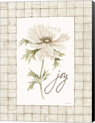 Framed Joy Flower Print