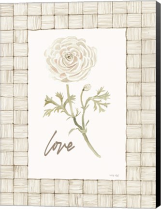Framed Love Flower Print