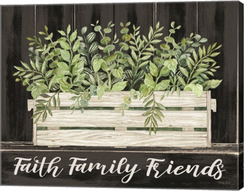 Framed Faith, Family, Friends Print